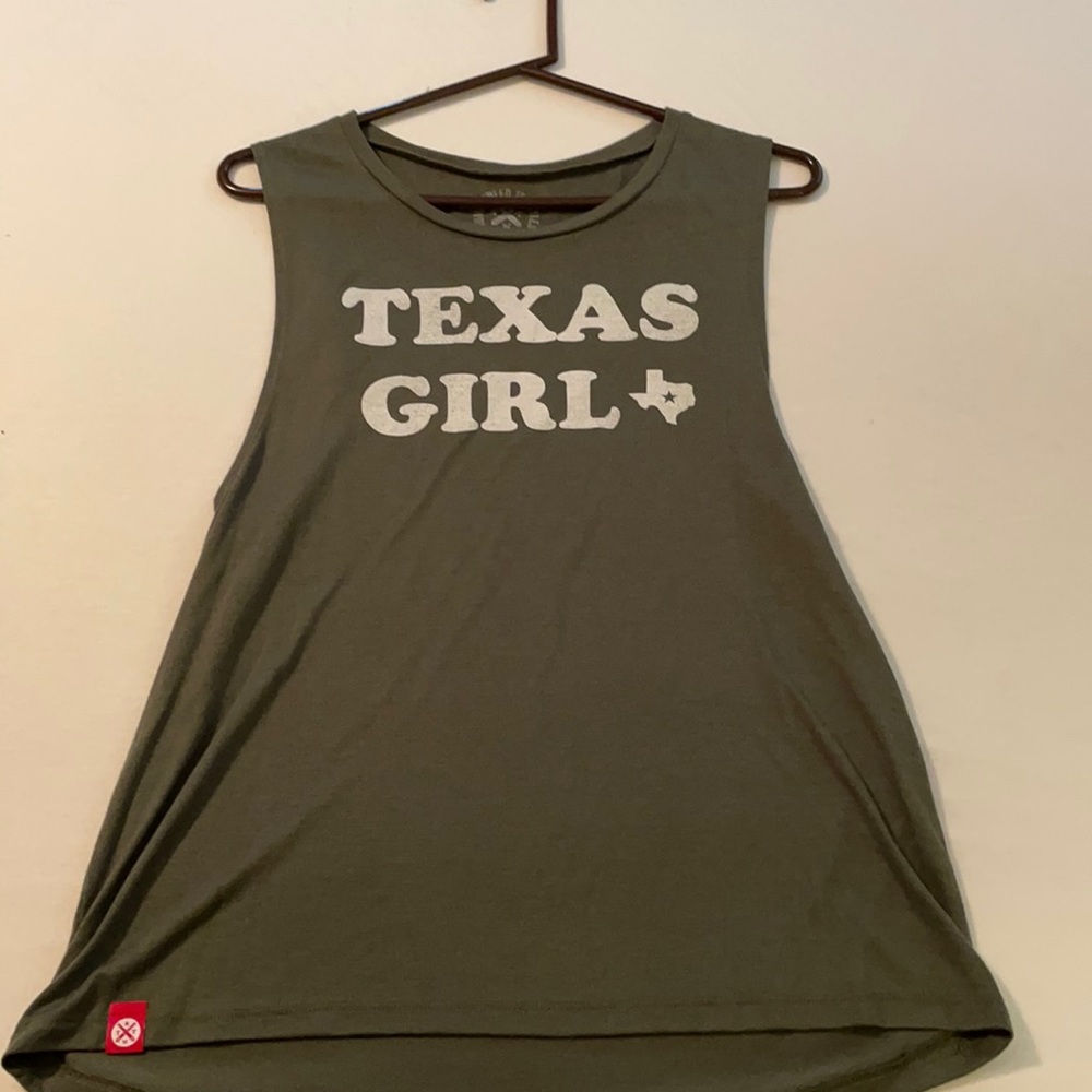 Olive Texas girl tank by Tumbleweed Texas Style